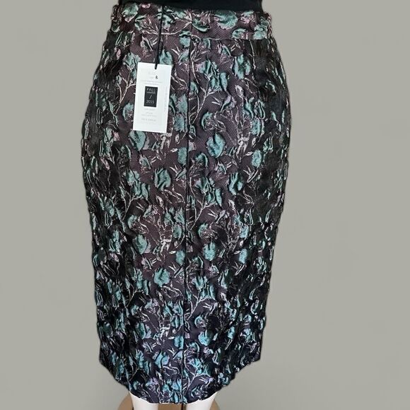 NWT- MARGE Elise Textured Jaquard Pencil Skirt - Picture 4 of 9
